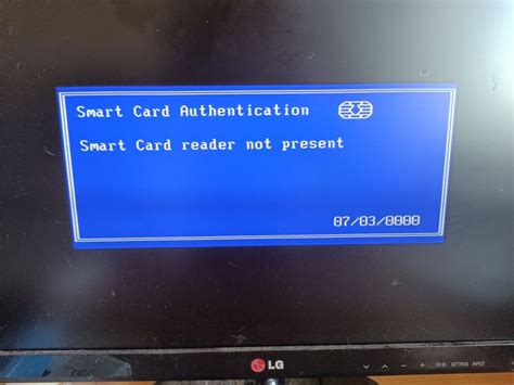 smart card reader not present hp xw4600|Smart Card Authentication error .